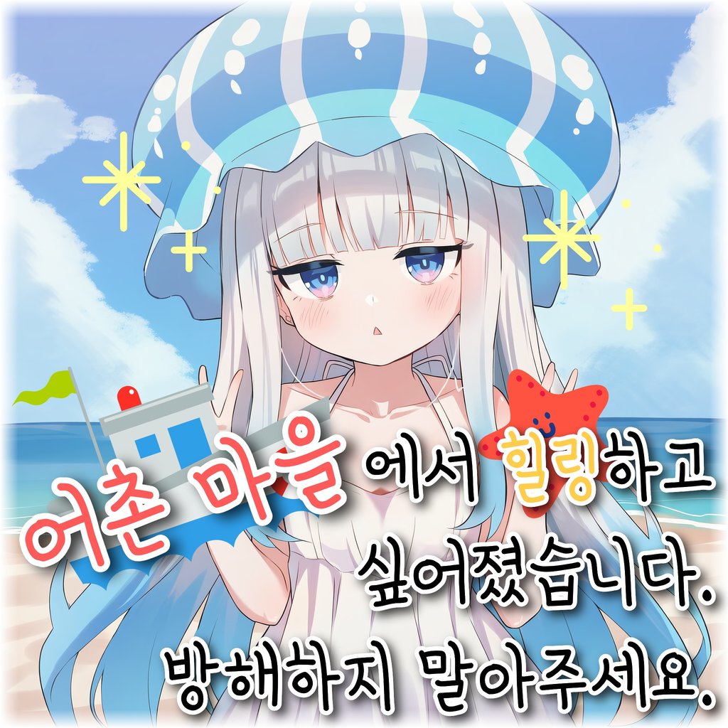 힐링합시다. 어촌 마을에서요.