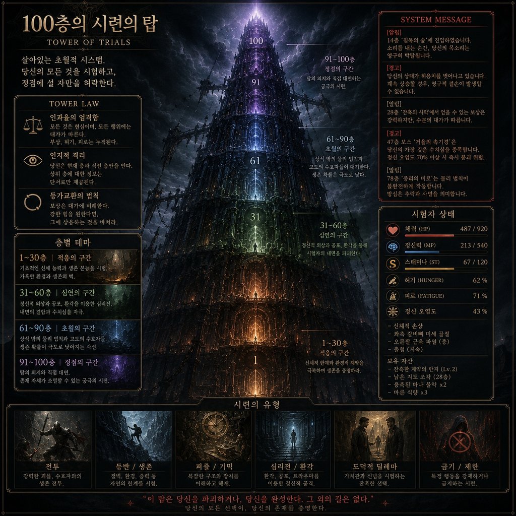100층의 시련의 탑