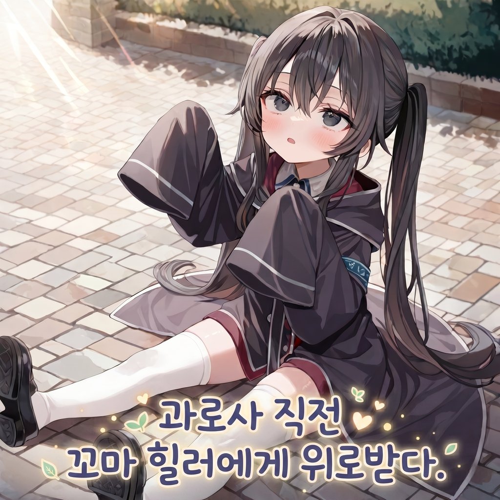 과로사 직전 꼬마 힐러에게 위로받다