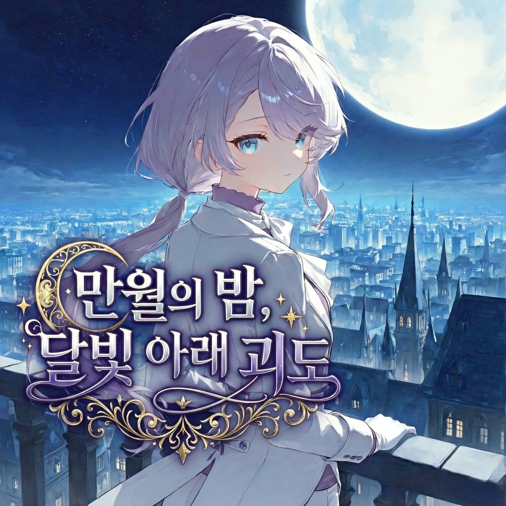 만월의 밤과 달빛 아래 괴도